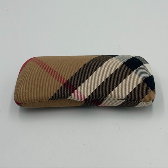 BURBERRY Classic Nova Check Plaid Clam Shell Hard EyeGlass Sunglass Case only - Picture 2 of 12